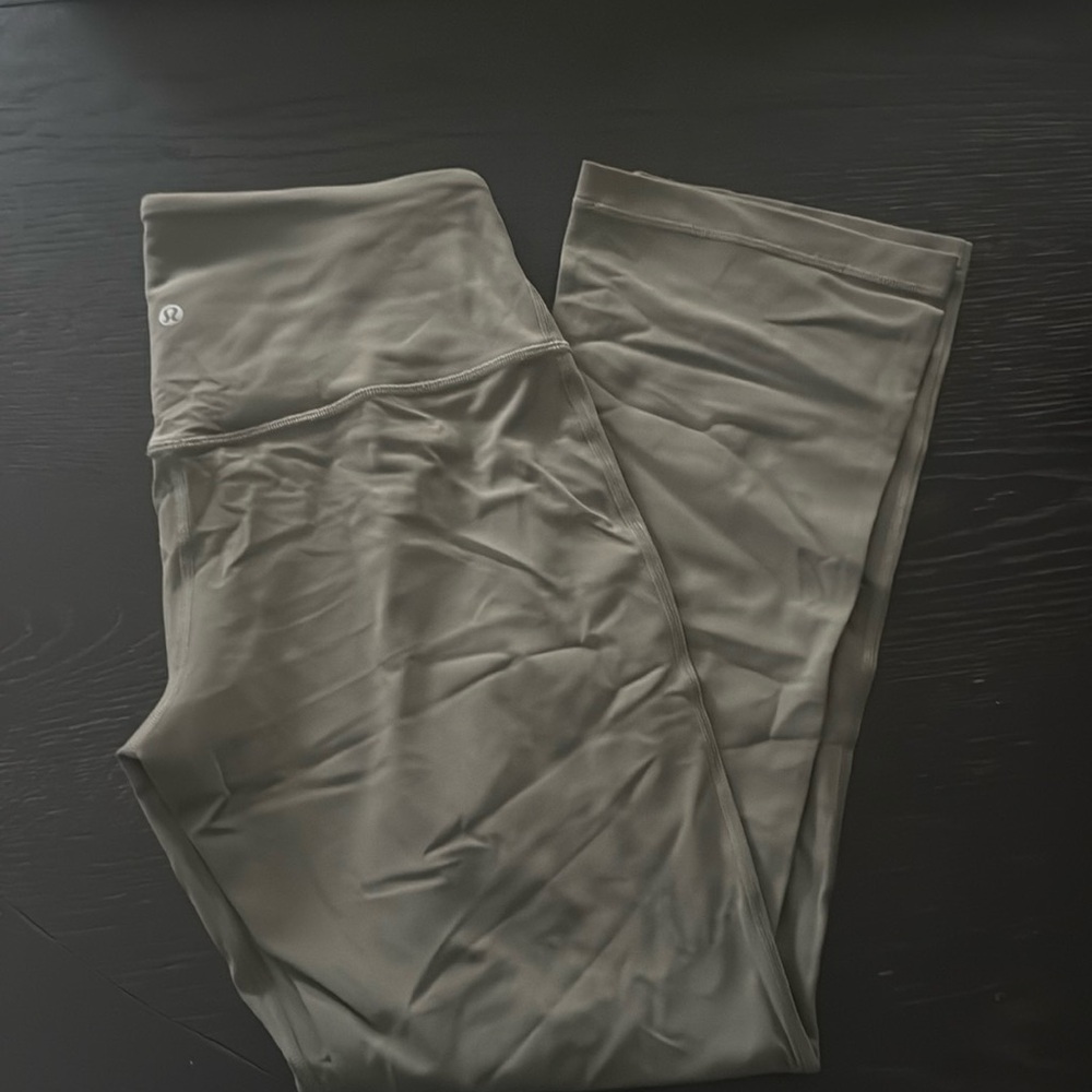 Lululemon Align HR Mini-Flare Pant - Short Inseam 28” Grey Sage
